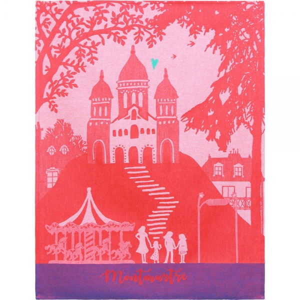 Küchentuch gewebt limitiert Montmartre bestickt