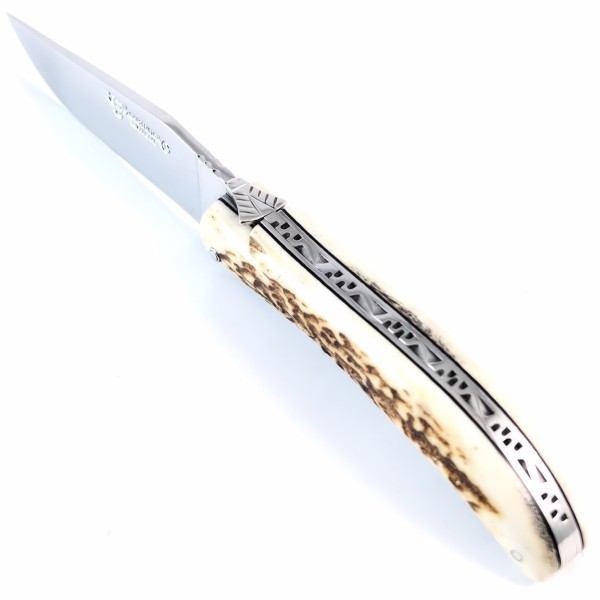 Jagdmesser Hirschhorn 12C27 Stahl