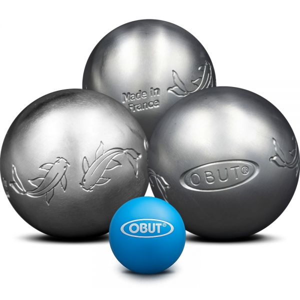 3er Satz Edelstahl Pétanque Boule Kugeln Carpe Koi