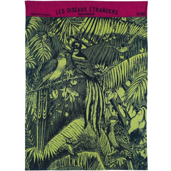 Küchentuch gewebt limitiert Les oiseaux étrangers