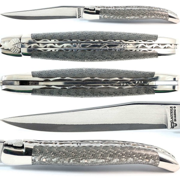 Texalium Doppelplatinen japanischer Damaststahl