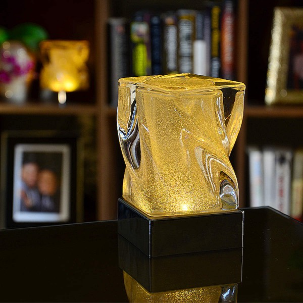 2er Set kabellose Leuchten Curve mit FB mehrfarbig für innen und außen