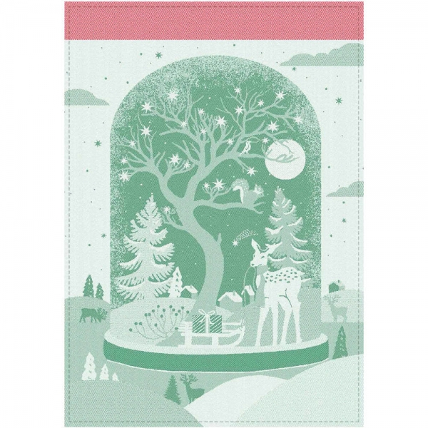 Küchentuch gewebt limitiert Verzauberte Schneekugel