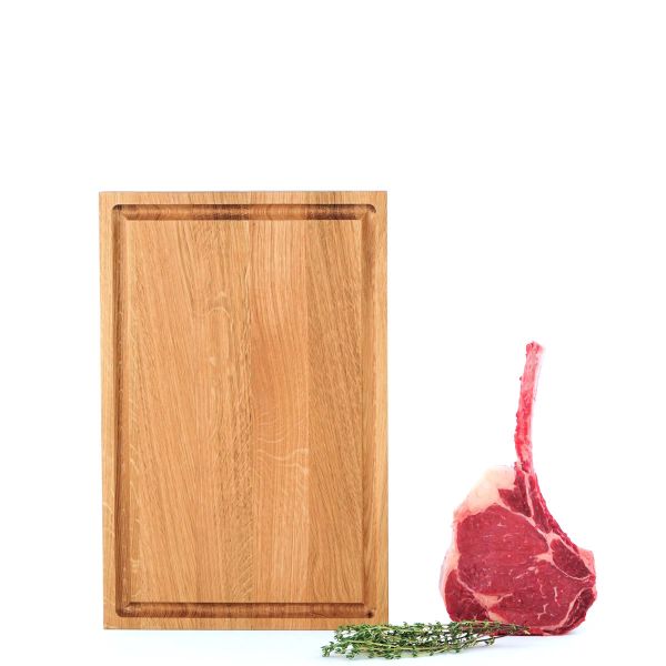 Essential reversible M Schneidebrett aus Eiche mit Saftrille 45x29,5 cm