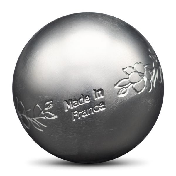 3er Satz Edelstahl Pétanque Boule Kugeln Floral