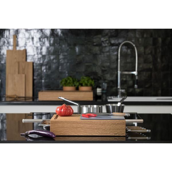 Workstation ONE M Schneidebrett aus Eiche multifunktional 45x33 cm