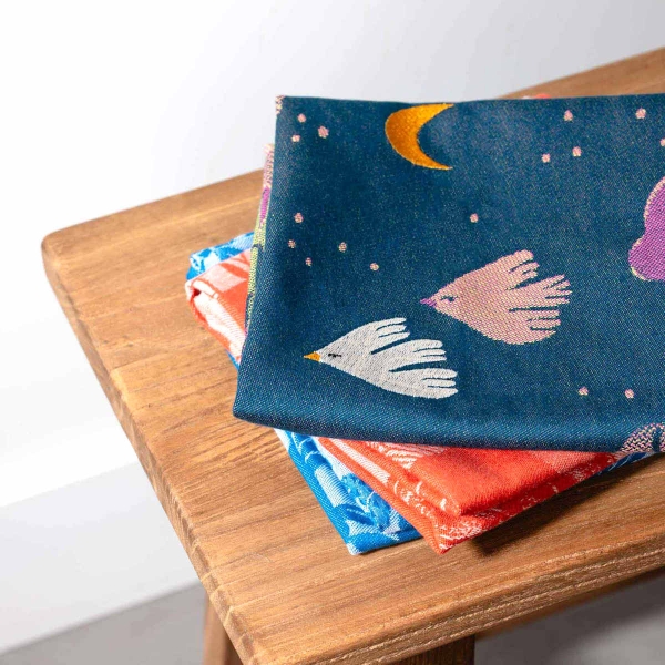 Küchentuch gewebt limitiert Nocturne bestickt