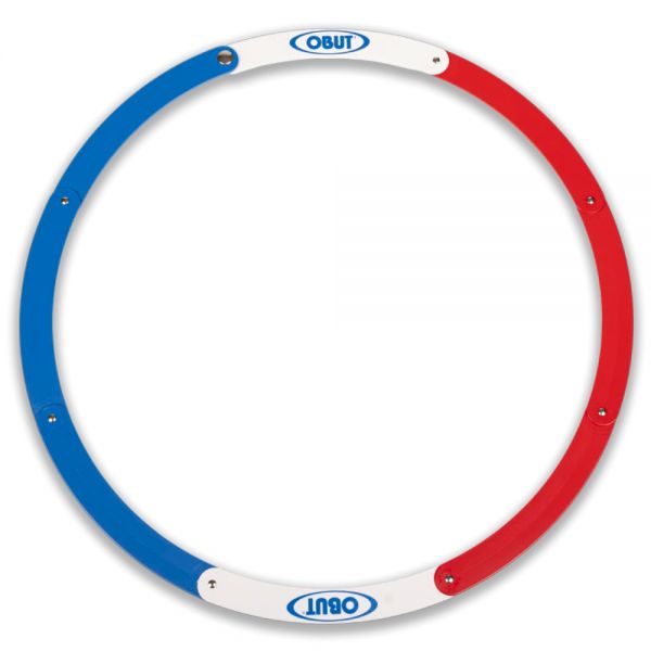 Pétanque Abwurfkreis faltbar blau weiß rot
