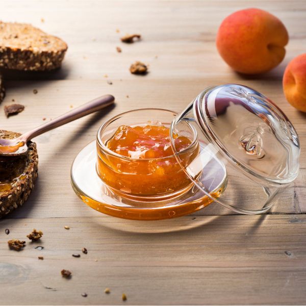 Abeille Glasdose für Butter und Marmelade