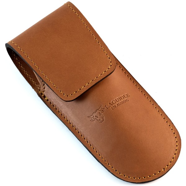 Lederetui, Gürteltasche braun für Jagdmesser