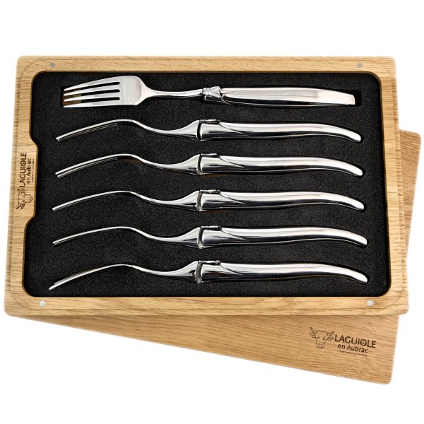 6 Premium Gabeln Set Stahl spülmaschinenfest