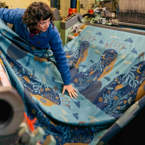 Küchentuch gewebt limitiert Träumen bestickt