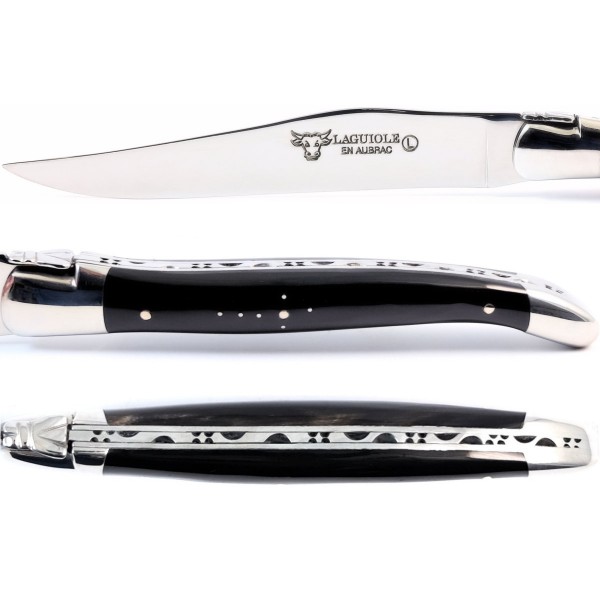 6 Premium Steakmesser Set Büffelhorn