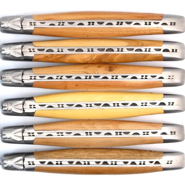 6 Premium Gabeln Set französische Hölzer