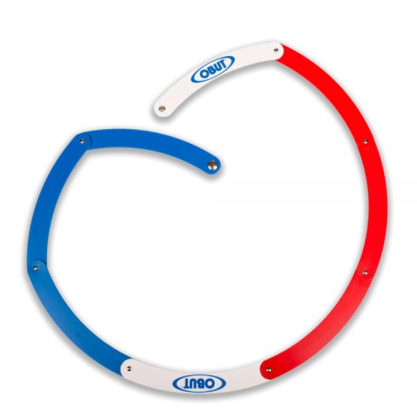 Pétanque Abwurfkreis faltbar blau weiß rot