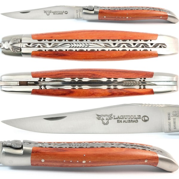 Rosenholz matt Doppelplatinen 12C27 Stahl