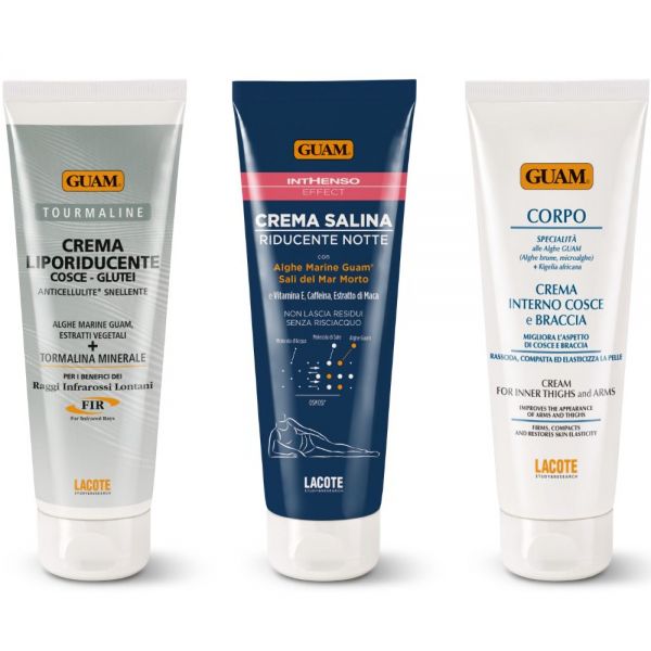 GUAM 3er-Set fettreduzierend und straffend für Oberschenkel, Gesäß und Arme