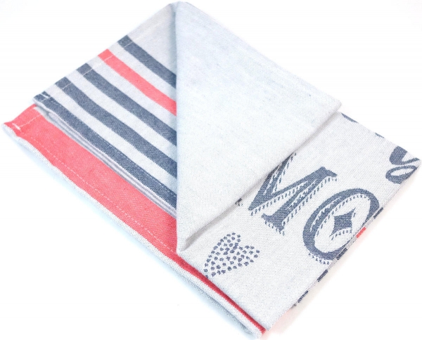 Küchentuch gewebt limitiert Bonjour mon amour