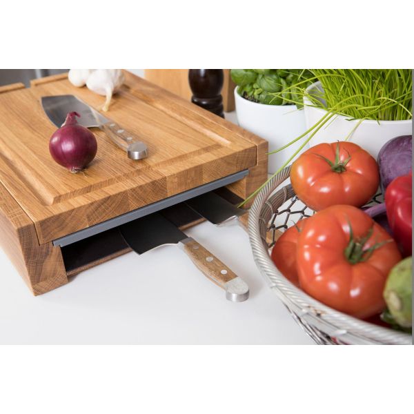 Workstation ONE M Schneidebrett aus Eiche multifunktional 45x33 cm
