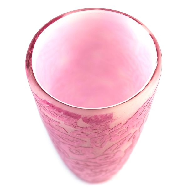 Original ToBe Vase Fleurs et Feuilles aus Glas handgefertigt, 23cm