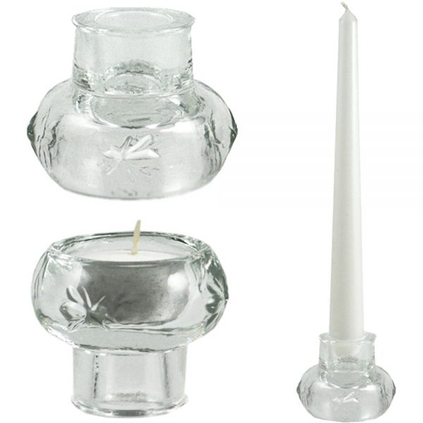 Abeille Kerzenhalter Teelichtglas wendbar