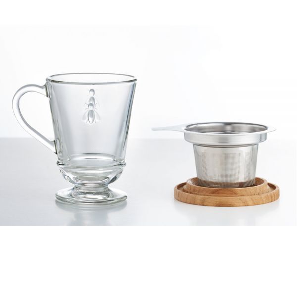 Abeille Mug mit Teesieb und Deckel