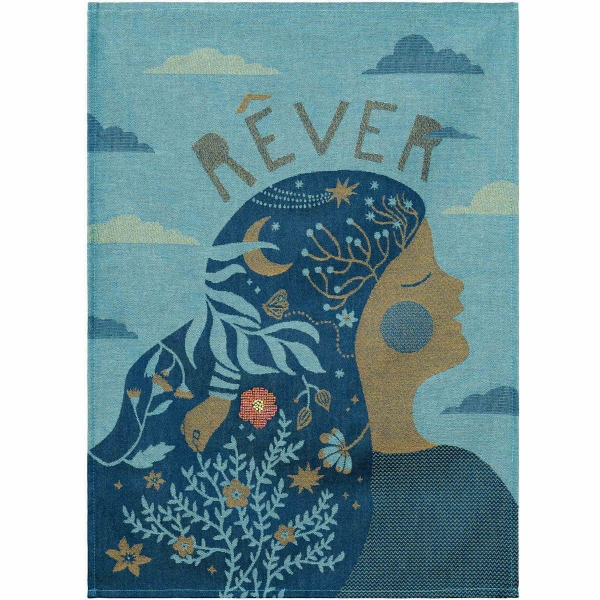 Küchentuch gewebt limitiert Träumen bestickt