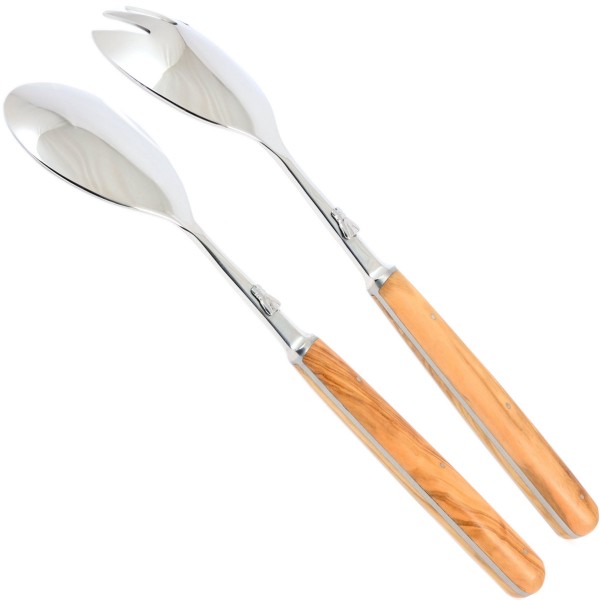 Salatbesteck Olivenholz