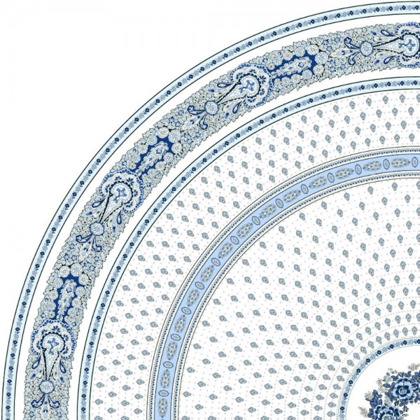 Tischdecke beschichtet rund 180 cm weiß Marat Bastide