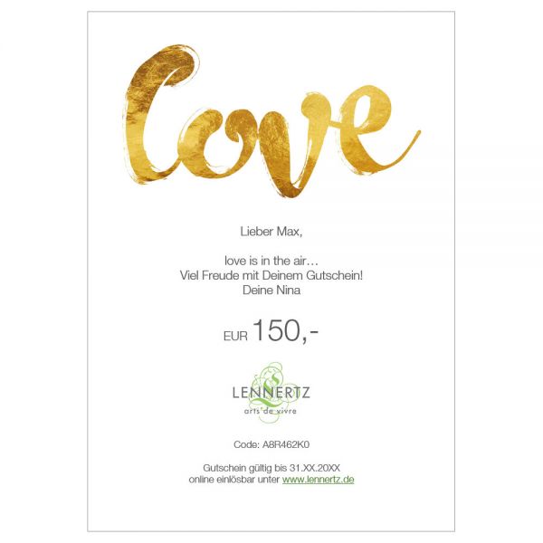 Geschenkgutschein Love
