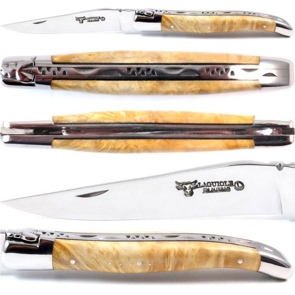 Ahorn Wurzelholz 12C27 Stahl