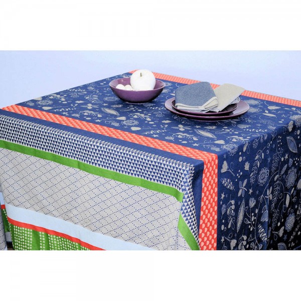 Tischdecke gewebt limitiert Blumenmeer 170x170 cm
