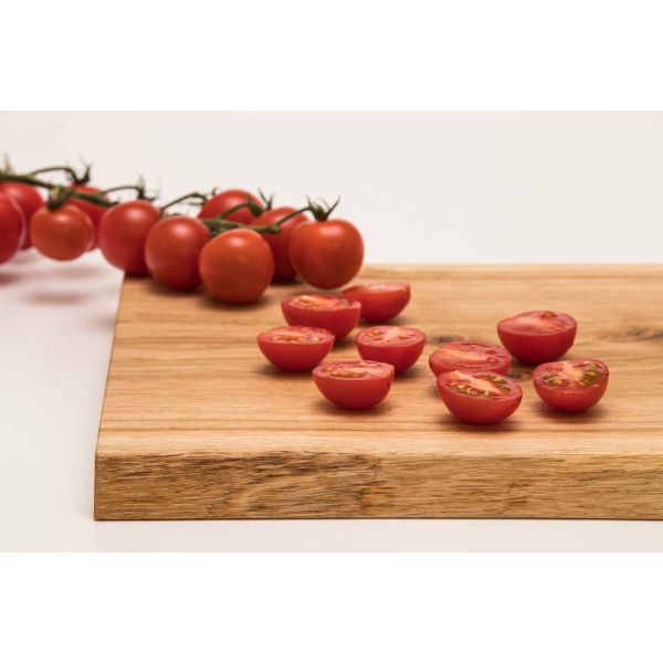 Pure Schneide- und Servierbrett natürliche Baumkante Eiche 50x25 cm