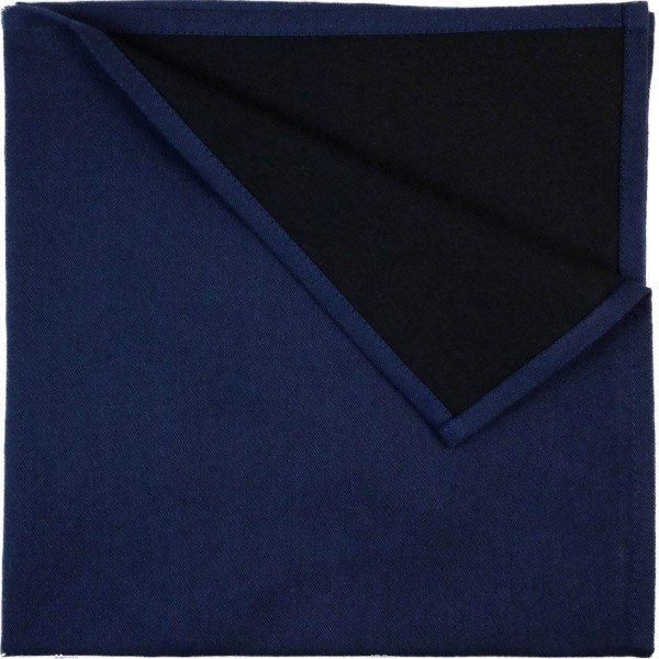 Serviette gewebt nachtblau schwarz