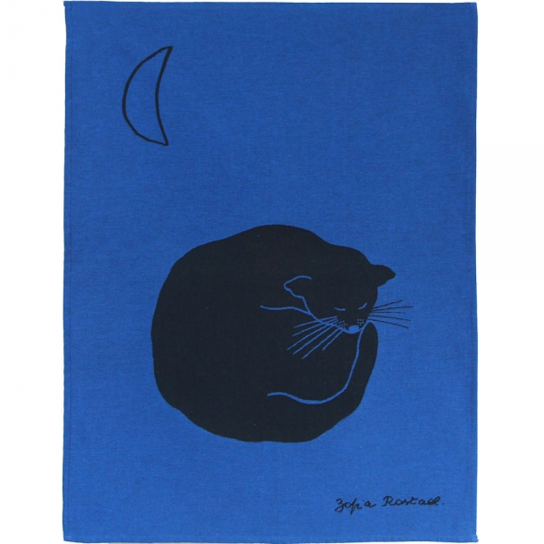 Küchentuch gewebt limitiert Katze unter dem Mond