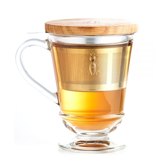 Abeille Mug mit Teesieb und Deckel
