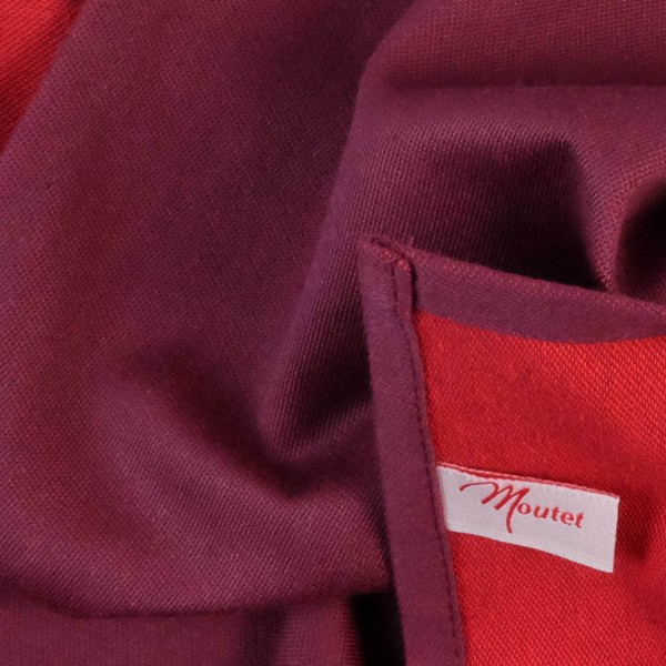 Serviette gewebt aubergine rot