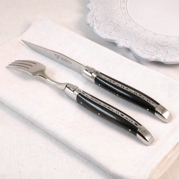 6 Premium Steakmesser Set Ebenholz