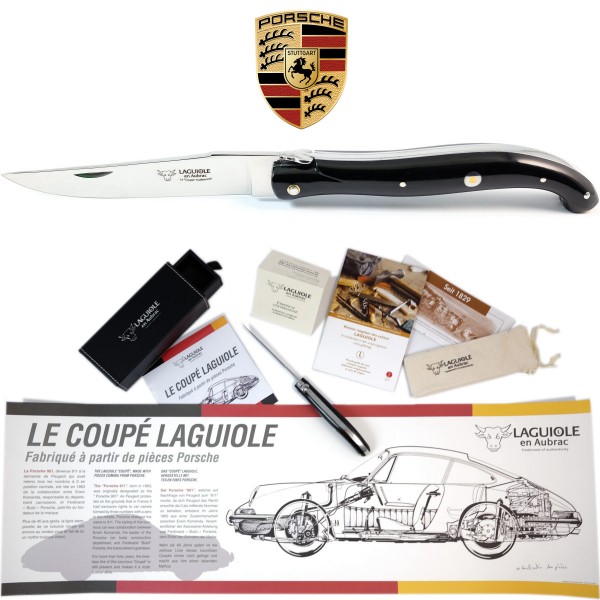 Büffelhorn Sonderausführung limitiert aus Teilen eines Porsche 12C27 Stahl