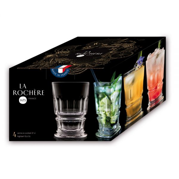 Cocktail Set Club mit vier Gläsern