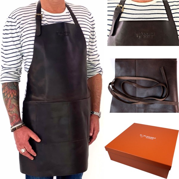 Laguiole en Aubrac Schmiedemeister-Lederschürze