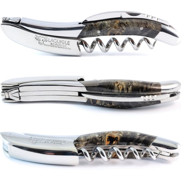 Sommelier Kellnermesser Pappel Wurzelholz