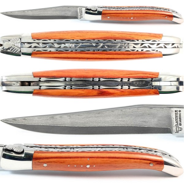 Rosenholz Doppelplatinen japanischer Damaststahl