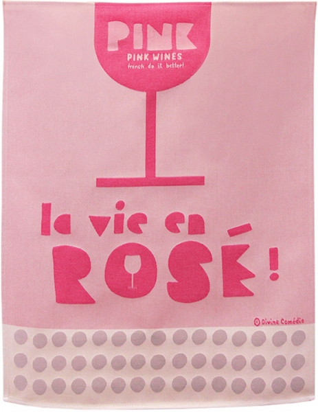 Küchentuch gewebt limitiert La vie en Rosé