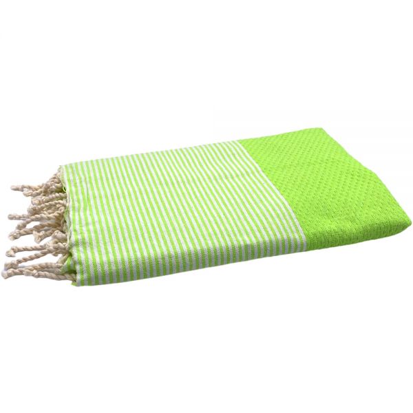 Fouta Tuch mit Wabenmuster limettengrün