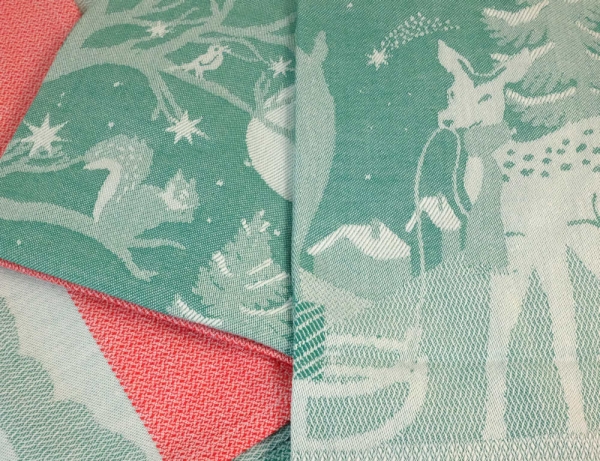 Küchentuch gewebt limitiert Verzauberte Schneekugel