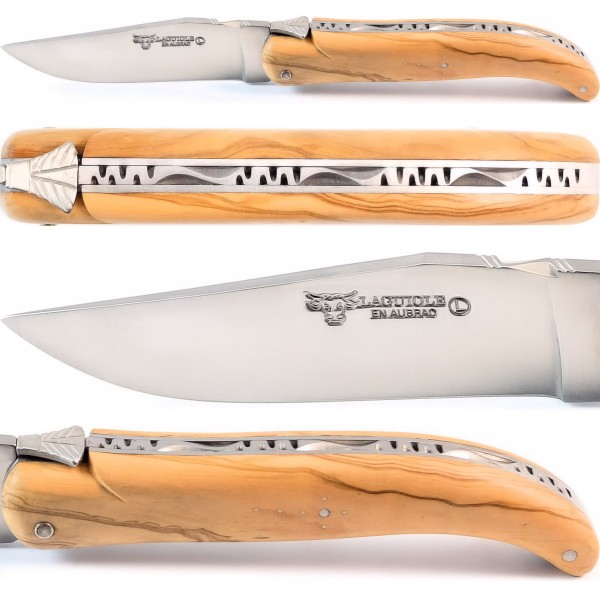 Jagdmesser Olivenholz 12C27 Stahl