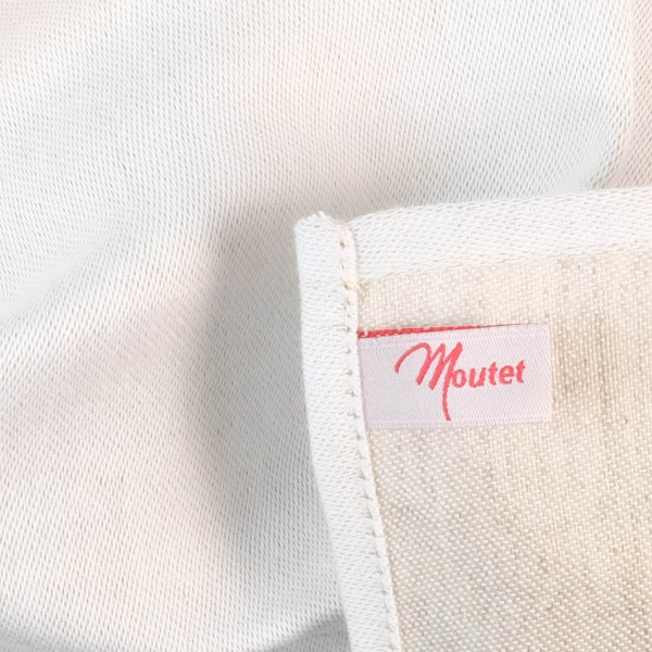 Serviette gewebt weiß leinen