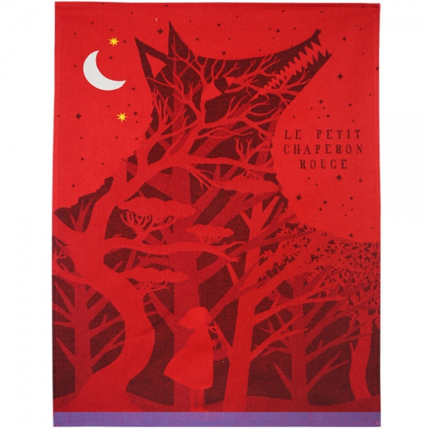 Küchentuch gewebt limitiert Rotkäppchen bestickt