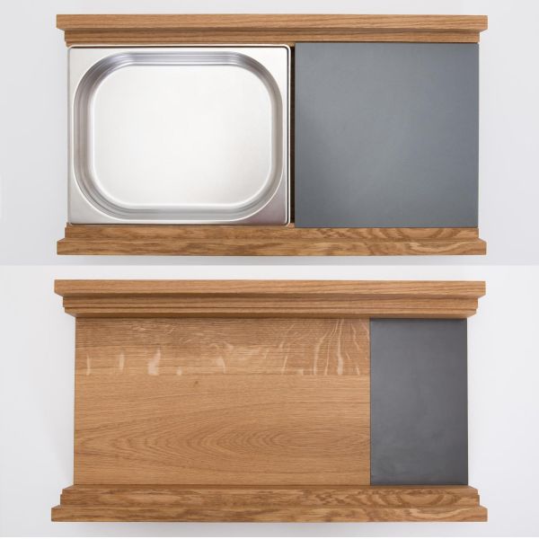 Workstation ONE M Schneidebrett aus Eiche multifunktional 45x33 cm